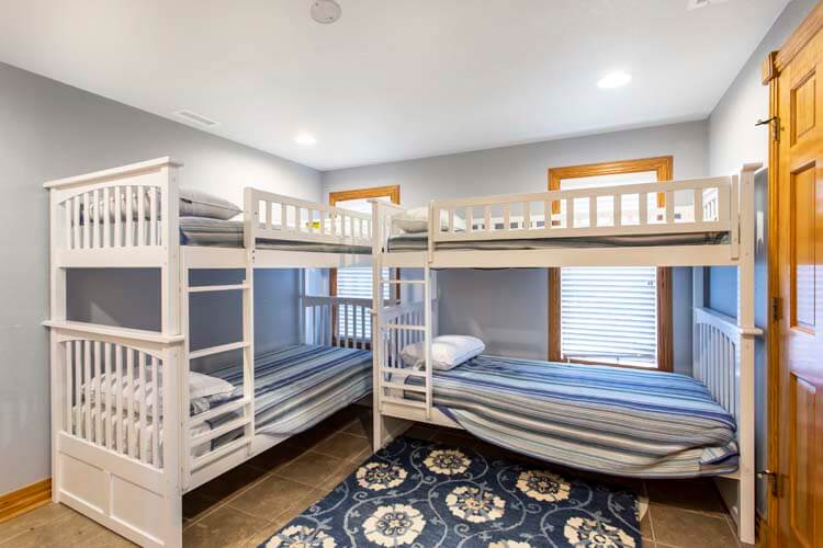 Ground Floor Twin Bunks with Shared Bath