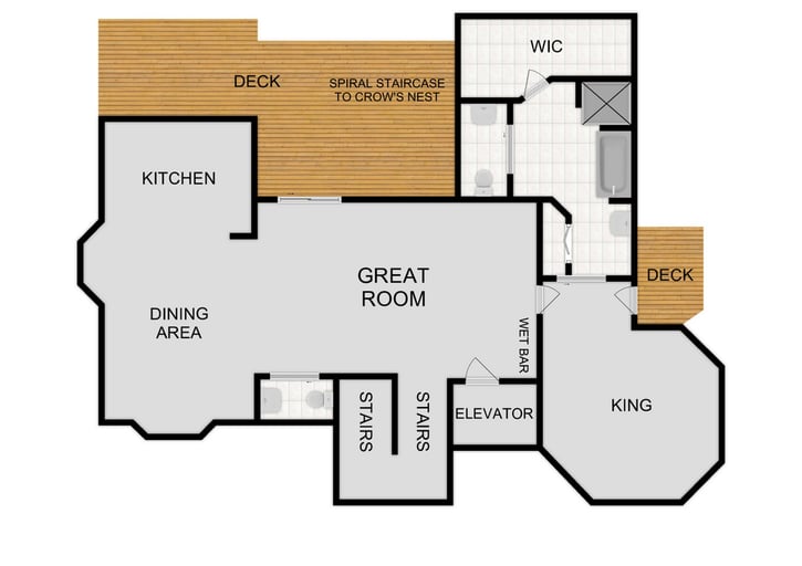 Map of Second Floor