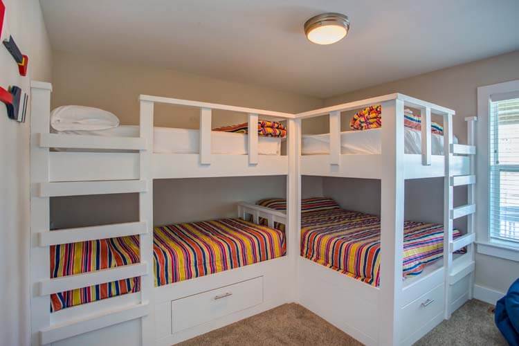 Ground Floor Twin & Double Bunk Bedroom