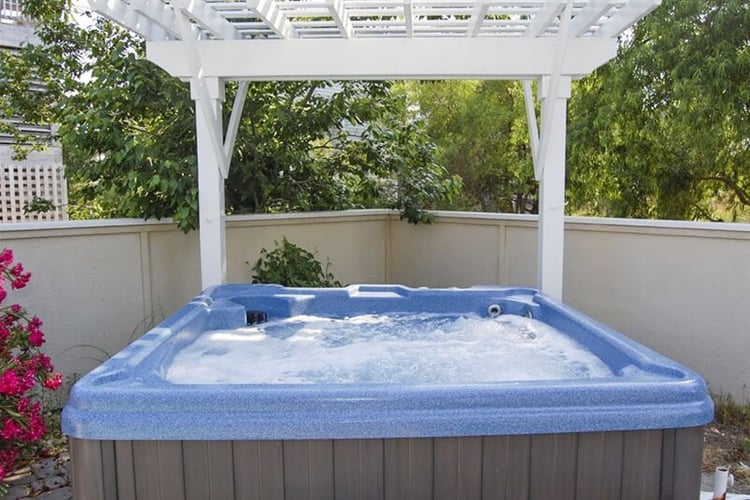 Poolside Hot Tub