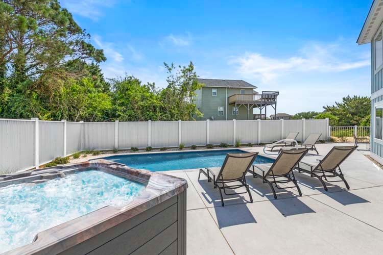 Poolside Hot Tub
