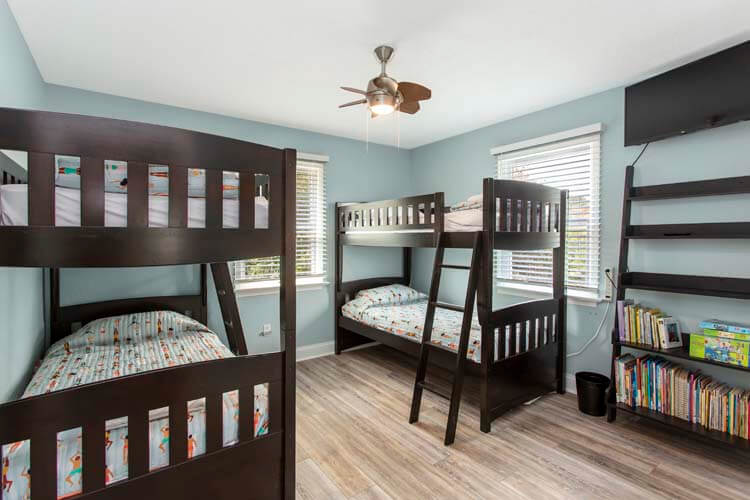 1st Floor Twin Bunks Bedroom (Pyramid bunk and twin bed for 2026! New photo to come.)