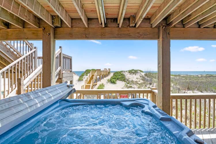 1st Floor Deck with Hot Tub