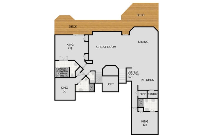 Map of Second Floor