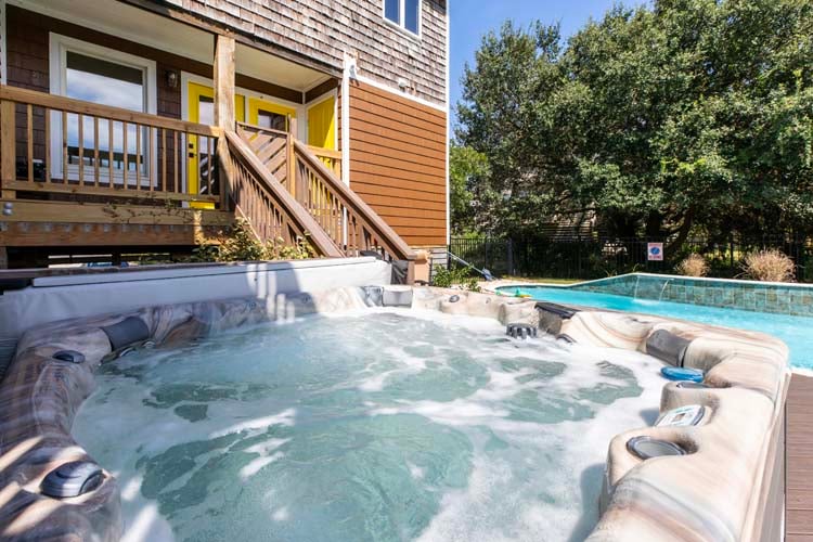 Poolside Hot Tub