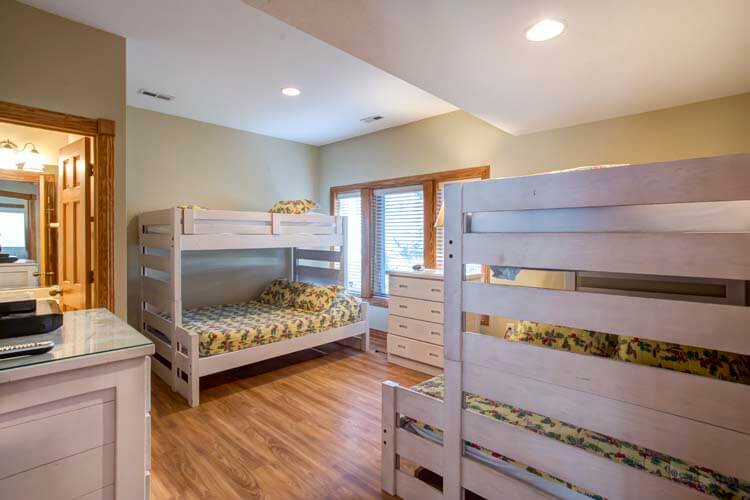 Ground Level Pyramid Bunks with Private Bath