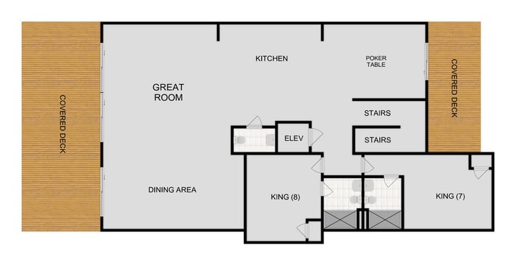 Map of Second Floor