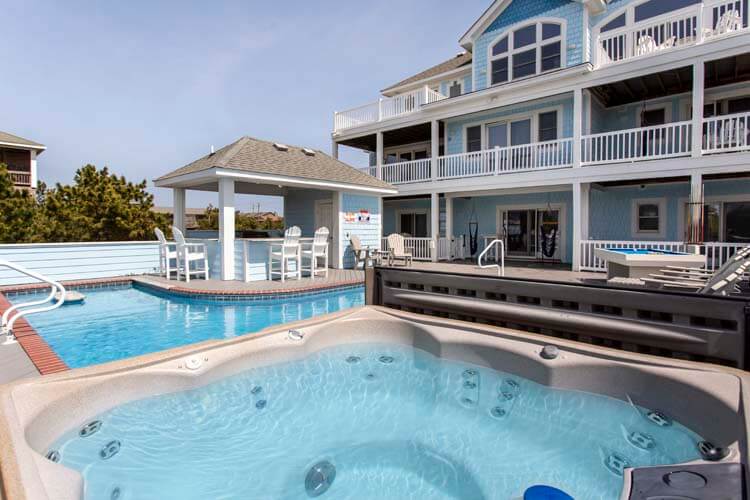 Poolside Hot Tub