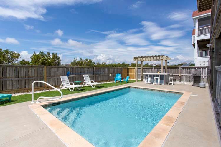 Saltwater Pool with Tiki Bar