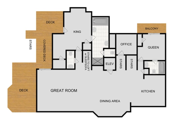 Map of Second Floor