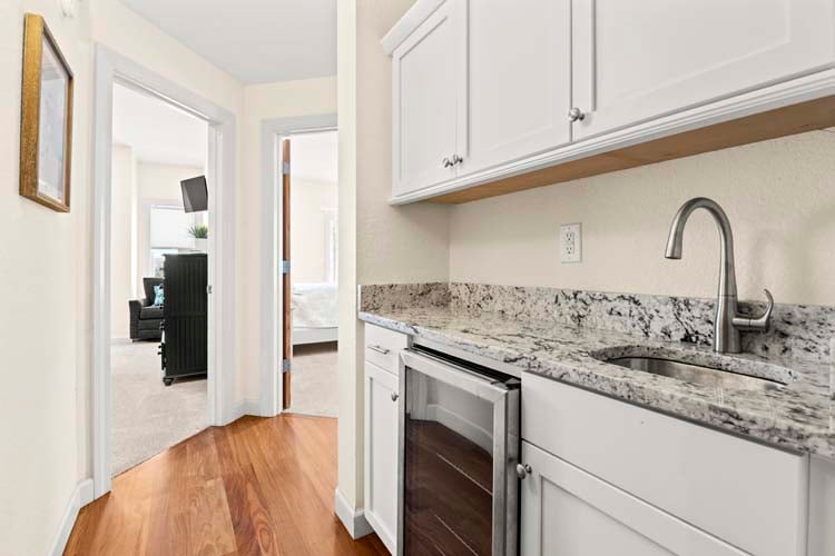1st Floor Wet Bar in Hallway Near Bedrooms