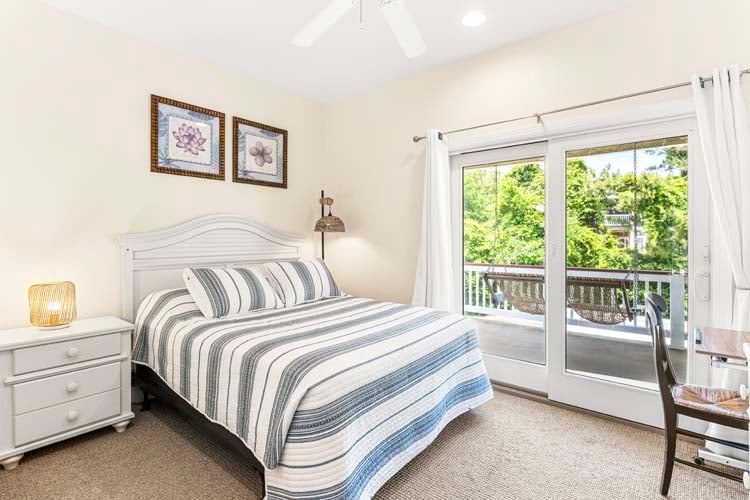 1st Floor Queen Bedroom with Deck Access