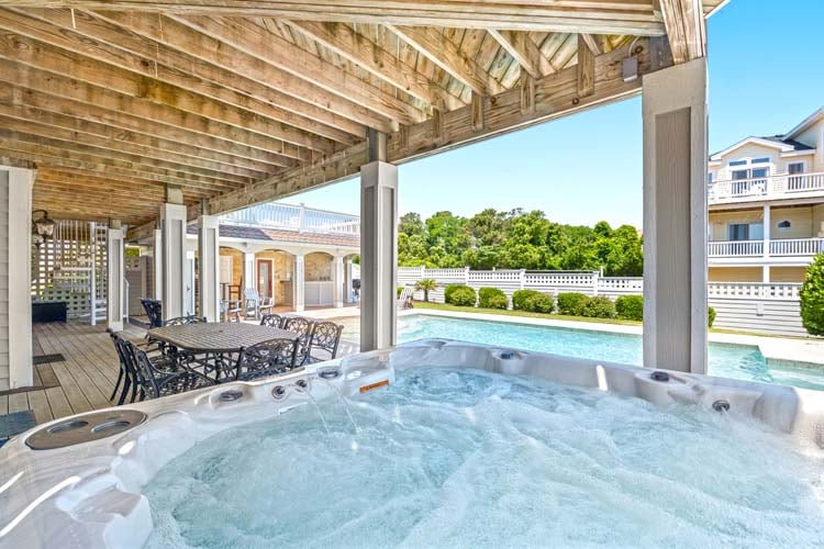 Poolside Hot Tub