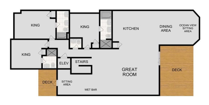 Map of Second Floor