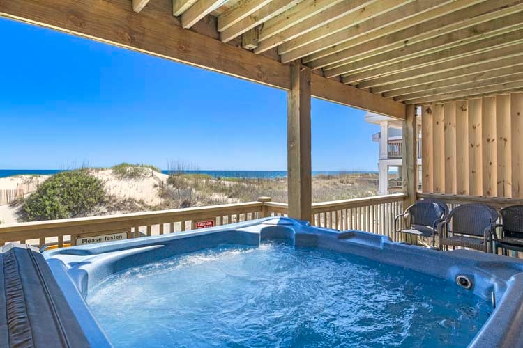 1st Floor Deck with Hot Tub