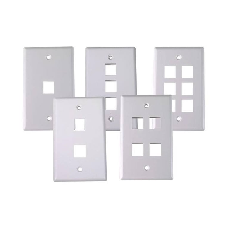 Wall Plate – Blank, 1 Port