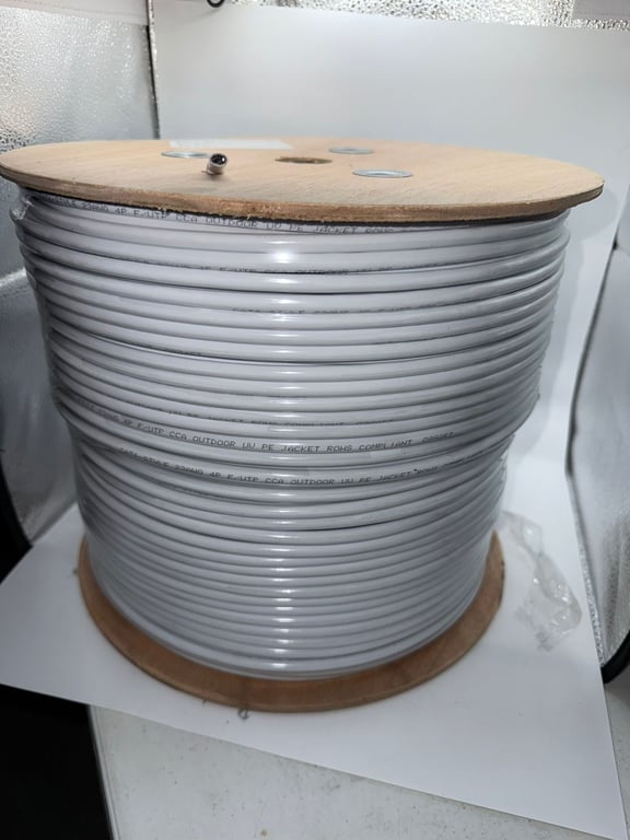 Cat6 Shielded Bulk Cable – CCA - White