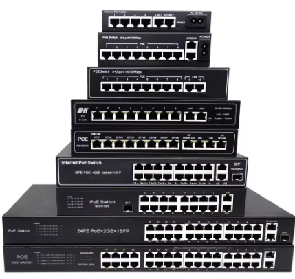 16-Port Fast Ethernet + 4-Port Gigabit PoE Switch