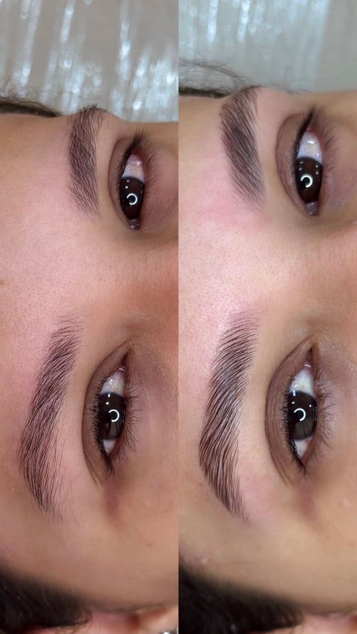 Antes e Depois - Brow Lamination
