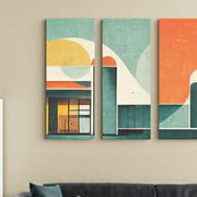 3 panel custom printed wall art.