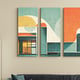 3 panel custom printed wall art.