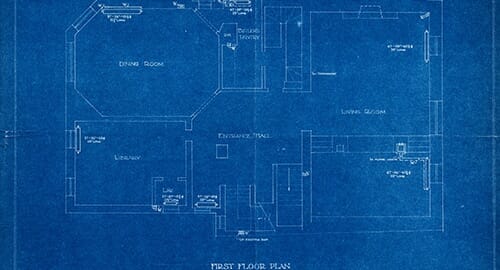 Example of a reprographics blueprint