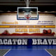 Printed Gymnasium graphics mural for Sacaton Elementary School