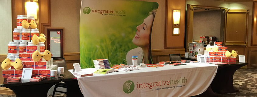 Printed trade show booth graphics for Integrative Health
