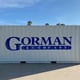 Printed vinyl graphics for Gorman & Company on the side of a shipping container