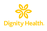 Yellow printed logo for Dignity Health