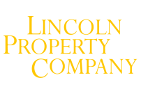 Yellow printed logo for Lincoln Property Company