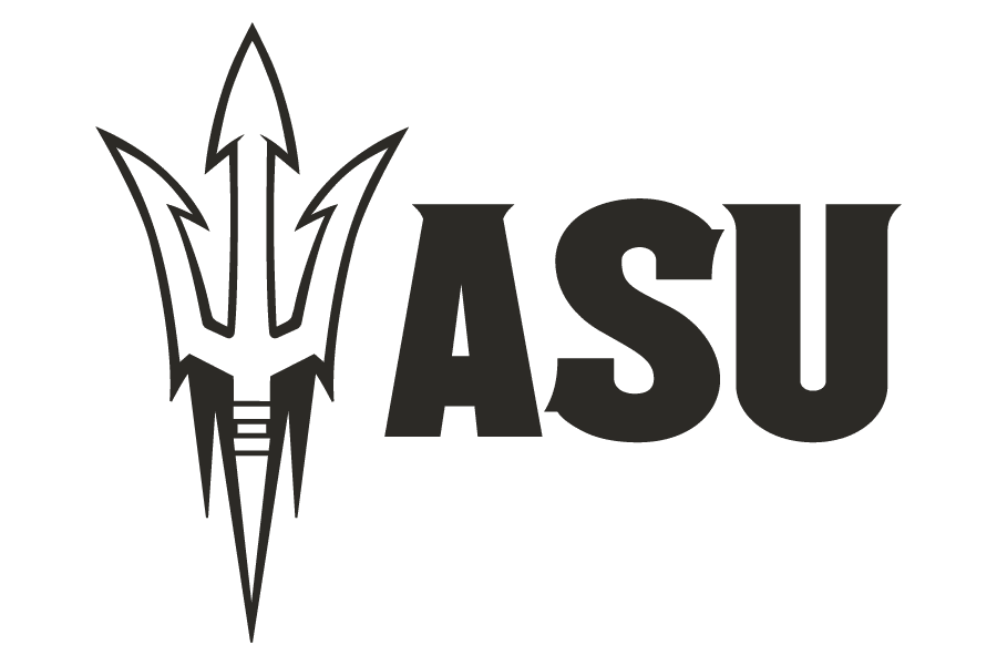 Black logo for ASU (Arizona State University)