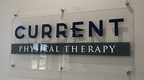 Signage for Current Physical Therapy business