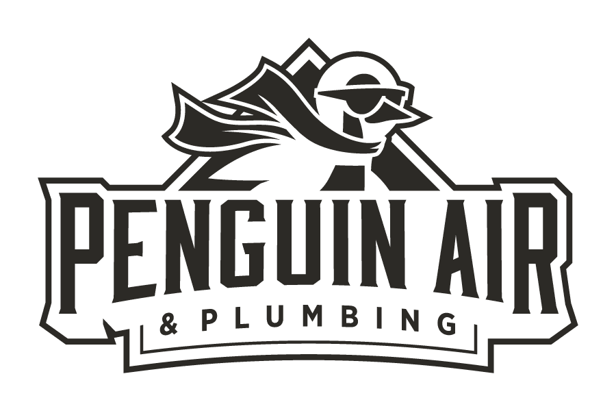Penguin Air & Plumbing logo in black