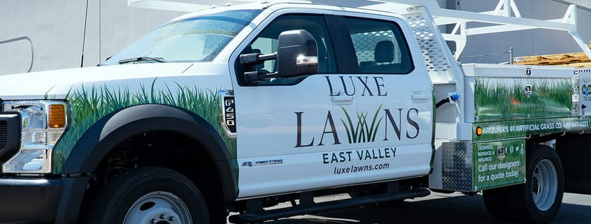 Vehicle Wrap: Luxe Lawns - Print By PRI Graphics & Signs