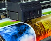 Commercial color printing printing a project.