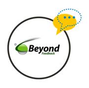 BEYOND FEEDBACK Logo in a White Circle