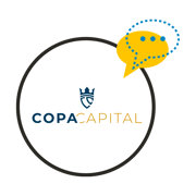 COPA CAPITAL Logo in a White Circle