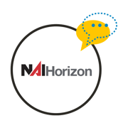 NAI Horizon Logo in a White Circle