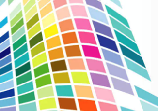 Colored pixels representing Digital Printing