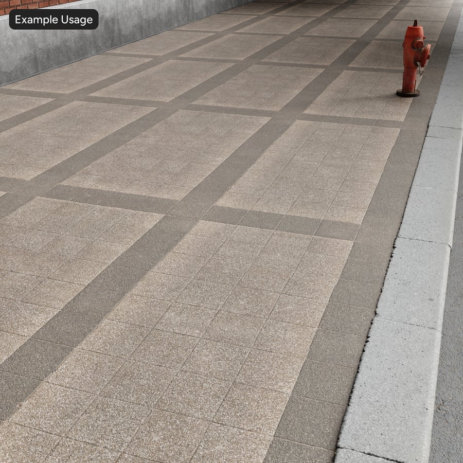 Textura modular quadrada para pavimento, granito castanho