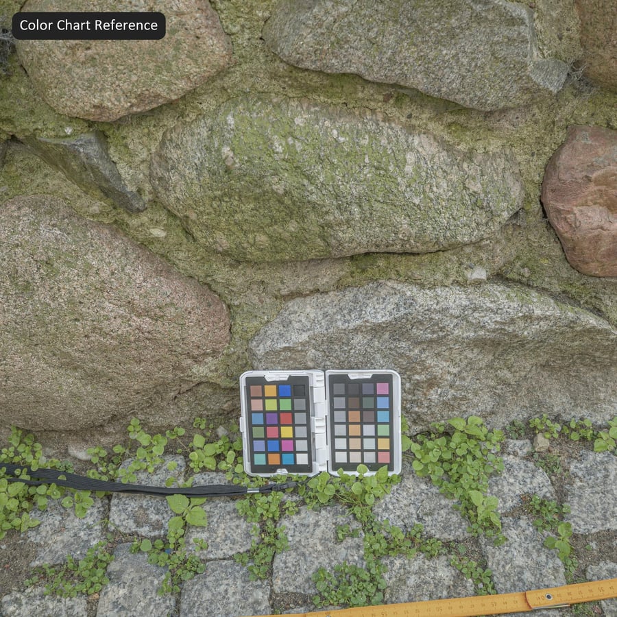 Mossy Rubble Stone Muurtextuur