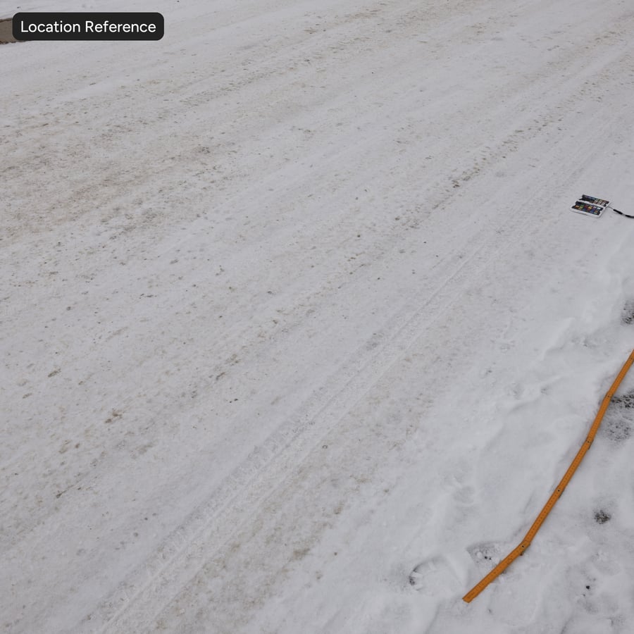 Poliigon Ground Snow Road 10396