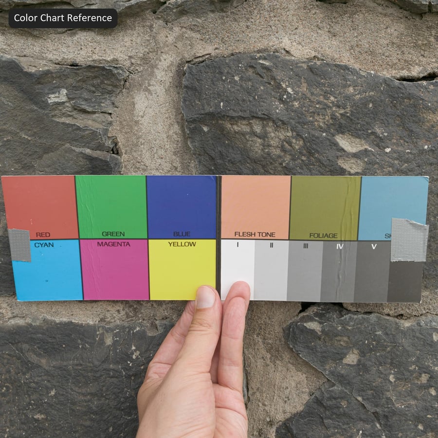 Weathered Rubble Stone Wall Texture, Black