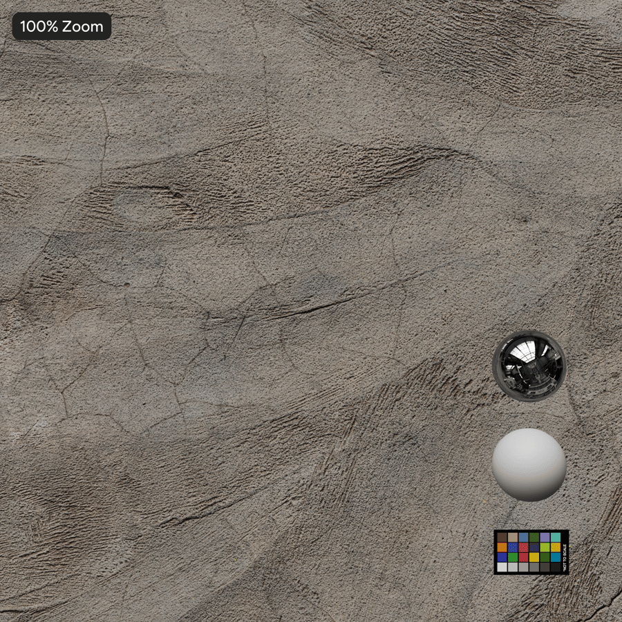 Cracked Trowel Finish Matte Concrete Texture