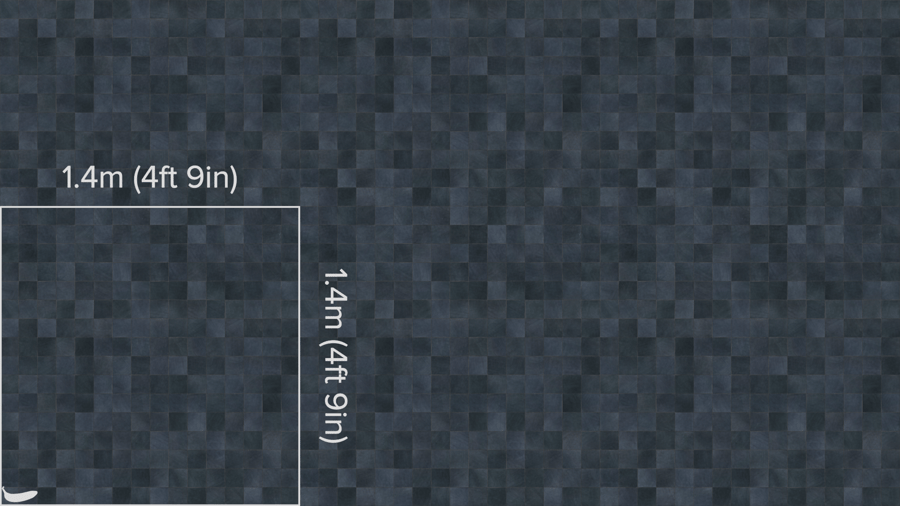 Square Zellige Tile Texture, Grey