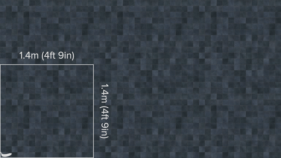 Textura de azulejo cerâmico quadrado brilhante, azul escuro