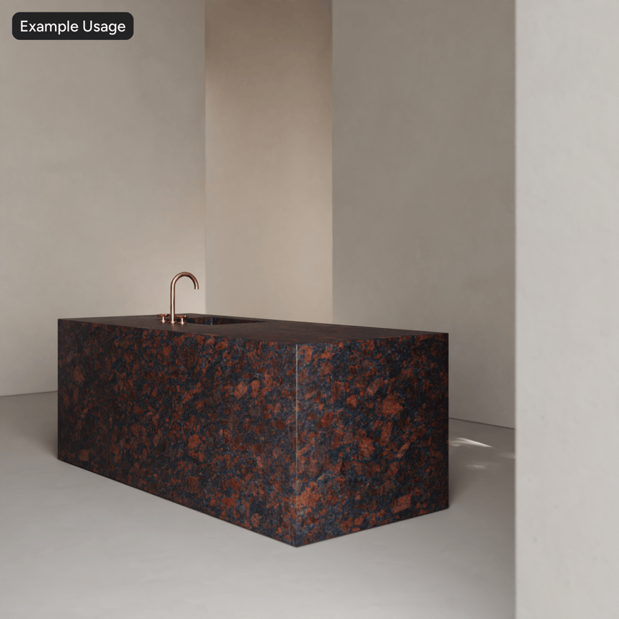 Polished Granite Stone Slab Texture, Red