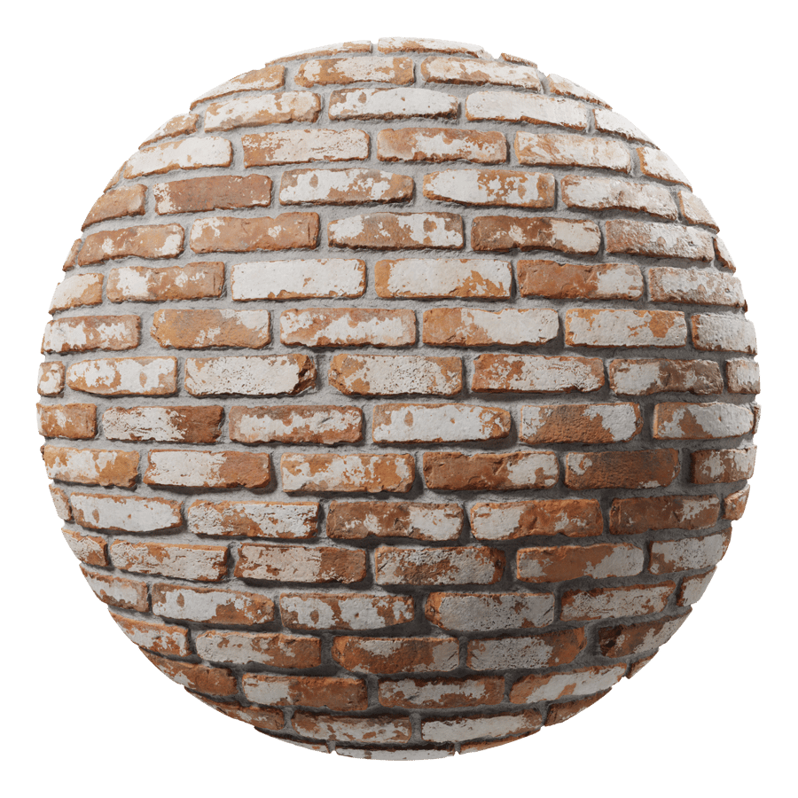 Offset Whitewashed Bricks Texture