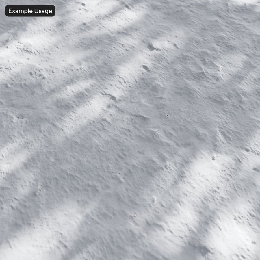 Textura de neve fresca ondulada
